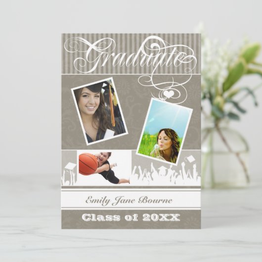 カーキウォームグレーシニア写真クラス 案内状 (スタンド正面)