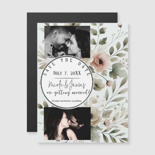 カーキオリーブグリーンウォーターフローラ救日付 (正面/裏面)