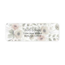 カーキオリーブグリーンウォーターフローラ結婚ズ ラベル