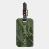 カーキカモフラージュ ラゲッジタグ (正面縦)