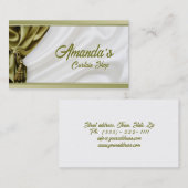 カーキカーテントリートメント – ショップビジネスカード 名刺 (正面/裏面)