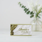 カーキカーテントリートメント – ショップビジネスカード 名刺 (スタンド正面)