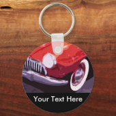 カーキクラシックーチェーン キーホルダー (正面)