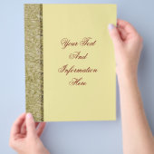 カーキサンドストーンフライヤー チラシ (手)