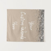 カーキシルバー誕生日パーティー30thフォトブースプロップ タペストリー (正面(横))