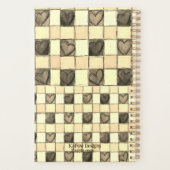 カーキタン&クリームジンガムハートプランナー プランナー手帳 (裏面)