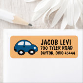 カーキッズボーイズ差出人住所ラベル ラベル (インサイチュ)