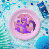 カーキピンクの紙プレート ペーパープレート (パーティー)