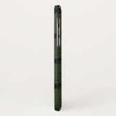 カーキブラックスカルハロウィンモパーソナライズされたノグラム Case-Mate iPhoneケース (裏面/左)