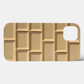 カーキレンガデザイン iPhoneケース タフスタイル Case-Mate iPhoneケース (裏面 (横))