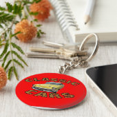 カーキーチェーン。 キーホルダー (側面)