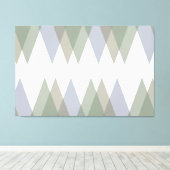 カーキ三角形 キャンバスプリント (インサイチュ (ウッドフロア))