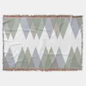 カーキ三角形 スローブランケット (正面)