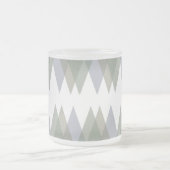 カーキ三角形 フロストグラスマグカップ (中央)