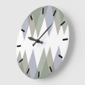 カーキ三角形 ラージ壁時計 (傾斜)
