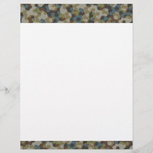 カーキ六角カモフラージュ チラシ (正面)