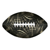 カーキ色と暗い背景の尖った曲線 アメリカンフットボール (正面)