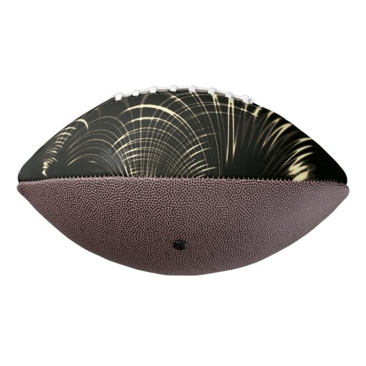 カーキ色と暗い背景の尖った曲線 アメリカンフットボール (回転270)