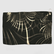 カーキ色と暗い背景の尖った曲線