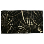 カーキ色と暗い背景の尖った曲線 枕カバー (正面右)