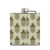 カーキ色のパイナップルパターン フラスク (裏面)