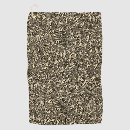 カーキ色やスエード色の壁のテクスチャに似ている ゴルフタオル (正面)