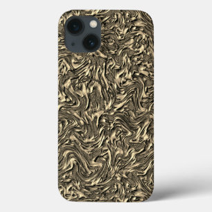 カーキ色やスエード色の壁のテクスチャに似ている iPhone 13ケース