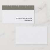 カーキ色定規 名刺 (正面/裏面)