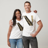 カーキ色方針サクソフォーン Tシャツ (ユニセックス)