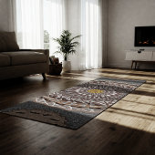 カーキ・クロコディラス・ポロソス・マンダラ・アート ヨガマット