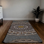 カーキ・クロコディラス・ポロソス・マンダラ・アート ヨガマット