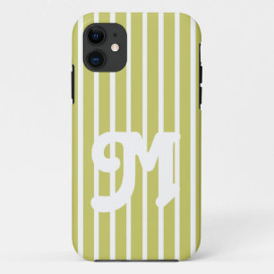 カーキ サファリ ストライプ iPhone 11 ケース