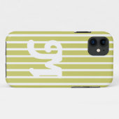 カーキ サファリ ストライプ Case-Mate iPhoneケース (裏面(横))