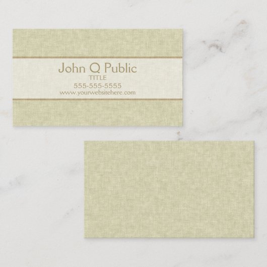 カーキ 名刺 (正面/裏面)