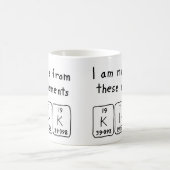 カークの定期テーブル名mug コーヒーマグカップ (中央)