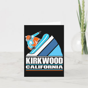 カークウッドカリフォルニア – ヴィンテージスノーボーダー カード