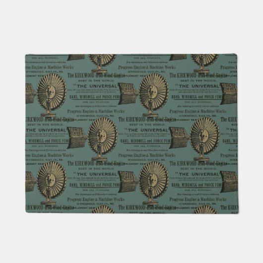 カークウッド鉄風車風車の夏 ドアマット (正面)