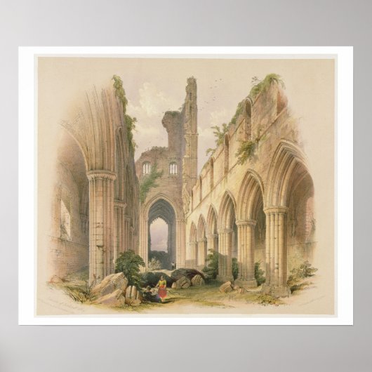 カークストル修道院、ナヴと聖歌隊、「ザ・モン」から ポスター (正面)