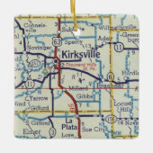 カークスビルMOヴィンテージマップ セラミックオーナメント (正面)