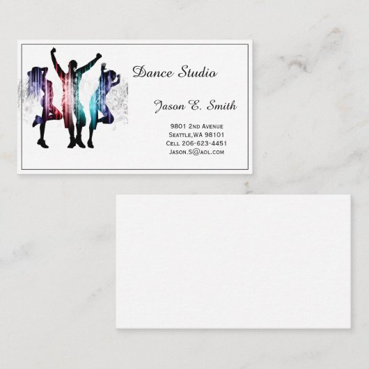 カークラシックドダンスのサンプルを呼び出す コーリングカード (正面/裏面)