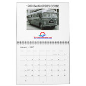 カークランズ1960年代と1970年代のバス カレンダー (1月 2027)