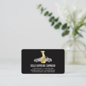 カークリーニングカーアイコン 名刺 (スタンド正面)