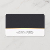 カークリーニング金ゴールドプレミアムレザー 名刺 (裏面)