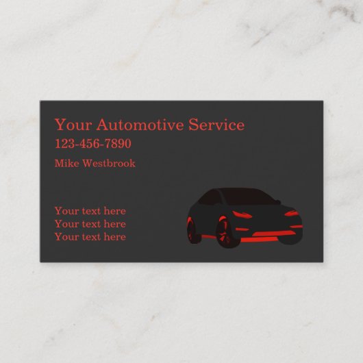 カークールサービ車のス 名刺 (正面)