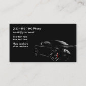 カークールサービ車のス 名刺 (裏面)