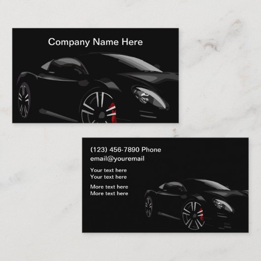 カークールサービ車のス 名刺 (正面/裏面)