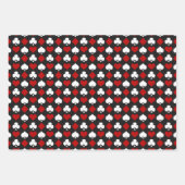 カークールドの模様パーティー ラッピングペーパーシート (正面3)