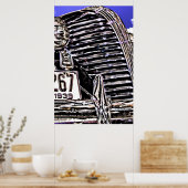 カーグリルとヘッドライト ポスター (キッチン)