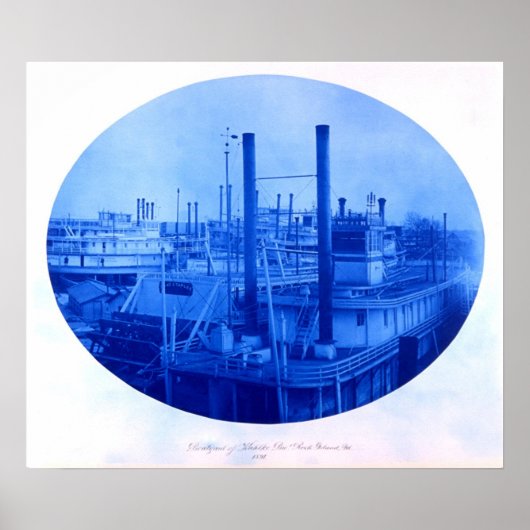 カーケ・ブラザーズ。Boatyard,ロックアイランド, IL, 1891 ポスター (正面)