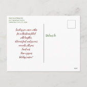 カーサイクリングのミセス・クロースおもしろい・クリスマスグリーティング シーズンポストカード (裏面)